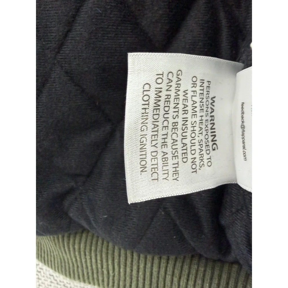 Carhartt‎ Hooded Canvas Jacket Kids 12M Olive Green Quilted Lining